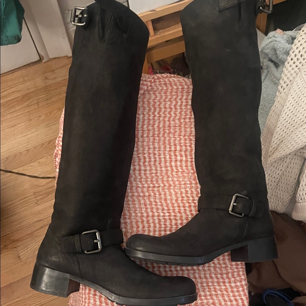 Super cool PRADA TALL MOTO BOOT.